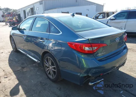 2015 Hyundai Sonata Sport 2.0T from USA, damaged, VIN 5NPE34AB7FH091512